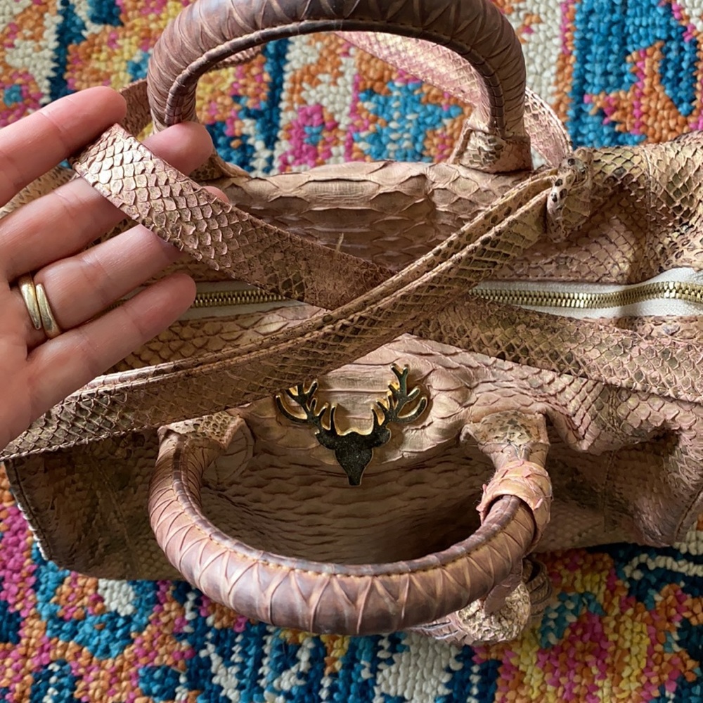 Taxidermy Python Designer Bag - Picture 3 of 6